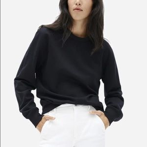 Everlane Black Cotton Crewneck Sweatshirt
